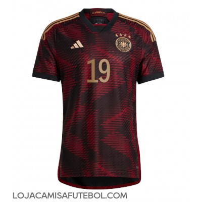 Camisa de Futebol Alemanha Leroy Sane #19 Equipamento Secundário Mundo 2022 Manga Curta